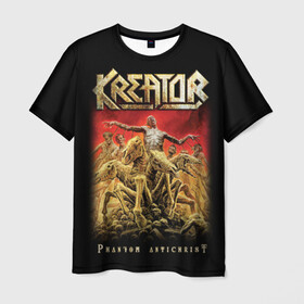 Мужская футболка 3D с принтом Kreator в городе Новоалтайск, 100% полиэфир | прямой крой, круглый вырез горловины, длина до линии бедер | kreator | metal | готик метал | группы | дэт метала | индастриал метал | метал | музыка | рок | трэш метал