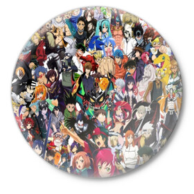 Значок с принтом ANIME HEROES | АНИМЕ ГЕРОИ в городе Новоалтайск,  металл | круглая форма, металлическая застежка в виде булавки | Тематика изображения на принте: anime heroes | gintama | high school dxd | no game no life | one piece | re:creators | satsuriku no tenshi | shokugeki no soma | sword art online | violet evergarden | аниме герои | атака на титанов | б | без игры жизни нет | бездомный бог | 