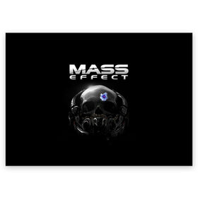 Поздравительная открытка с принтом Mass Effect в городе Новоалтайск, 100% бумага | плотность бумаги 280 г/м2, матовая, на обратной стороне линовка и место для марки
 | andromeda | n7 | игры | компьютерные игры | масс эффект