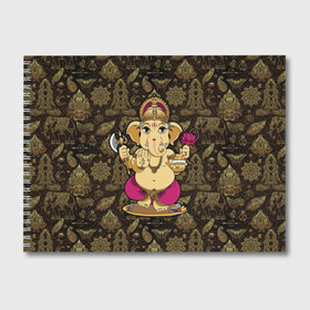 Альбом для рисования с принтом Ganesha в городе Новоалтайск, 100% бумага
 | матовая бумага, плотность 200 мг. | animal | ax | crown | decoration | elephant | ethnic | flower | food | god | gold | hands | hold | india | lily | mouse | благополучие | бог | божество | ганеша | держит | еда | животное | золото | индия | индуизм | корона | лилия | м | много | мудрость |