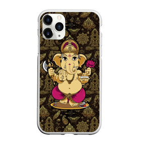 Чехол для iPhone 11 Pro Max матовый с принтом Ganesha в городе Новоалтайск, Силикон |  | animal | ax | crown | decoration | elephant | ethnic | flower | food | god | gold | hands | hold | india | lily | mouse | благополучие | бог | божество | ганеша | держит | еда | животное | золото | индия | индуизм | корона | лилия | м | много | мудрость |