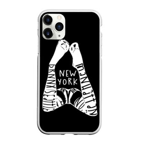 Чехол для iPhone 11 Pro матовый с принтом New York в городе Новоалтайск, Силикон |  | america | beautiful | black and white | body | city | drawing | figure | font | girl | inscription | legs | new york | perfect | shoes | text | up | америка | бельё | вверх | город | девушка | идеальное | красивая | лежит | н | надпись | ноги | нью йорк |