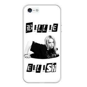 Чехол для iPhone 5/5S матовый с принтом Billie Eilish в городе Новоалтайск, Силикон | Область печати: задняя сторона чехла, без боковых панелей | bad guy | bellyache | billie eilish | bury a friend | ocean eyes | when we all fall asleep where do we go | билли айлиш | музыка | певица