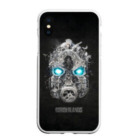 Чехол для iPhone XS Max матовый Borderlands 3: в городе Новоалтайск, Силикон | Область печати: задняя сторона чехла, без боковых панелей | borderlands | бордерлендс | бордерлэндс | будущее | игра | пограничье | робот | фантастика | шутер