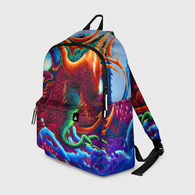 Рюкзак 3D с принтом Hyper Beast в городе Новоалтайск, 100% полиэстер | лямки с регулируемой длиной, сверху петелька, чтобы рюкзак можно было повесить на вешалку. Основное отделение закрывается на молнию, как и внешний карман. Внутри два дополнительных кармана, один из которых закрывается на молнию. По бокам два дополнительных кармашка | Тематика изображения на принте: art | counter strike | cs | cs go | csgo | game | go | monster | steam | арт | зверь | игра | кс | ксго | монстр | скоростной | стим | чудовище