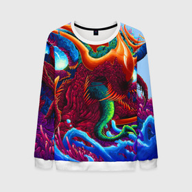 Мужской свитшот 3D с принтом Hyper Beast в городе Новоалтайск, 100% полиэстер с мягким внутренним слоем | круглый вырез горловины, мягкая резинка на манжетах и поясе, свободная посадка по фигуре | art | counter strike | cs | cs go | csgo | game | go | monster | steam | арт | зверь | игра | кс | ксго | монстр | скоростной | стим | чудовище