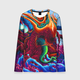 Мужской лонгслив 3D с принтом Hyper Beast в городе Новоалтайск, 100% полиэстер | длинные рукава, круглый вырез горловины, полуприлегающий силуэт | art | counter strike | cs | cs go | csgo | game | go | monster | steam | арт | зверь | игра | кс | ксго | монстр | скоростной | стим | чудовище
