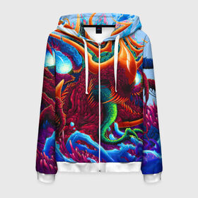 Мужская толстовка 3D на молнии с принтом Hyper Beast в городе Новоалтайск, 100% полиэстер | длина до линии бедра, манжеты и пояс оформлены мягкой тканевой резинкой, двухслойный капюшон со шнурком для регулировки, спереди молния, по бокам два кармана | art | counter strike | cs | cs go | csgo | game | go | monster | steam | арт | зверь | игра | кс | ксго | монстр | скоростной | стим | чудовище