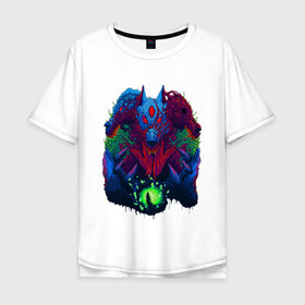 Мужская футболка хлопок Oversize с принтом Hyper Beast в городе Новоалтайск, 100% хлопок | свободный крой, круглый ворот, “спинка” длиннее передней части | Тематика изображения на принте: art | counter strike | cs | cs go | csgo | game | go | monster | steam | арт | зверь | игра | кс | ксго | монстр | скоростной | чудовище