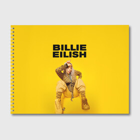 Альбом для рисования с принтом Billie Eilish в городе Новоалтайск, 100% бумага
 | матовая бумага, плотность 200 мг. | bad guy | bellyache | billie eilish | bury a friend | ocean eyes | when we all fall asleep where do we go | билли айлиш | музыка | певица
