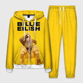 Мужской костюм 3D с принтом Billie Eilish в городе Новоалтайск, 100% полиэстер | Манжеты и пояс оформлены тканевой резинкой, двухслойный капюшон со шнурком для регулировки, карманы спереди | bad guy | bellyache | billie eilish | bury a friend | ocean eyes | when we all fall asleep where do we go | билли айлиш | музыка | певица