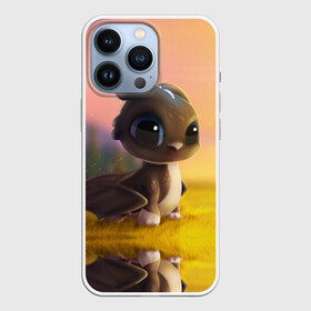 Чехол для iPhone 13 Pro с принтом Дракончик на берегу озера в городе Новоалтайск,  |  | Тематика изображения на принте: 1 | 2 | 3 | how to train your dragon | night fury | арт | беззубик | детям | дневная фурия | дракон | драконы | как приручить дракона | мультик | мультфильм | ночная фурия | разноцветные | рисунок | смешные | фурия