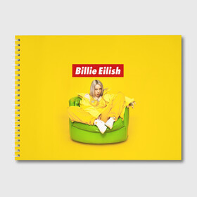 Альбом для рисования с принтом Billie Eilish в городе Новоалтайск, 100% бумага
 | матовая бумага, плотность 200 мг. | bad guy | bellyache | billie eilish | bury a friend | ocean eyes | when we all fall asleep where do we go | билли айлиш | музыка | певица