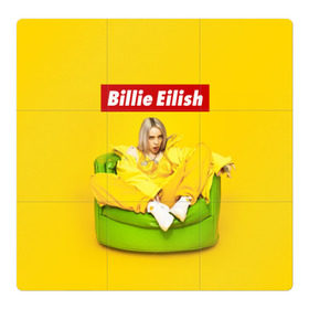Магнитный плакат 3Х3 с принтом Billie Eilish в городе Новоалтайск, Полимерный материал с магнитным слоем | 9 деталей размером 9*9 см | bad guy | bellyache | billie eilish | bury a friend | ocean eyes | when we all fall asleep where do we go | билли айлиш | музыка | певица