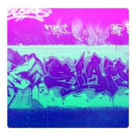 Магнитный плакат 3Х3 с принтом color neon collection в городе Новоалтайск, Полимерный материал с магнитным слоем | 9 деталей размером 9*9 см | Тематика изображения на принте: grafiti | paint | street art | urban | город | граффити | искусство | кирпичи | краски | рисунки | стена | улицы | уличное искусство