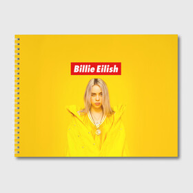 Альбом для рисования с принтом Billie Eilish в городе Новоалтайск, 100% бумага
 | матовая бумага, плотность 200 мг. | bad guy | bellyache | billie eilish | bury a friend | ocean eyes | when we all fall asleep where do we go | билли айлиш | музыка | певица