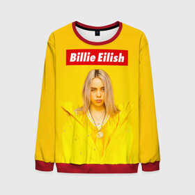 Мужской свитшот 3D с принтом Billie Eilish в городе Новоалтайск, 100% полиэстер с мягким внутренним слоем | круглый вырез горловины, мягкая резинка на манжетах и поясе, свободная посадка по фигуре | bad guy | bellyache | billie eilish | bury a friend | ocean eyes | when we all fall asleep where do we go | билли айлиш | музыка | певица