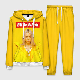 Мужской костюм 3D с принтом Billie Eilish в городе Новоалтайск, 100% полиэстер | Манжеты и пояс оформлены тканевой резинкой, двухслойный капюшон со шнурком для регулировки, карманы спереди | bad guy | bellyache | billie eilish | bury a friend | ocean eyes | when we all fall asleep where do we go | билли айлиш | музыка | певица