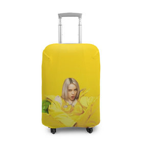 Чехол для чемодана 3D с принтом Billie Eilish в городе Новоалтайск, 86% полиэфир, 14% спандекс | двустороннее нанесение принта, прорези для ручек и колес | bad guy | bellyache | billie eilish | bury a friend | ocean eyes | when we all fall asleep where do we go | билли айлиш | музыка | певица