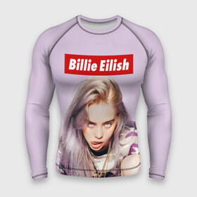 Мужской рашгард 3D с принтом Billie Eilish в городе Новоалтайск,  |  | bad guy | bellyache | billie eilish | bury a friend | ocean eyes | when we all fall asleep where do we go | билли айлиш | музыка | певица