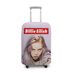 Чехол для чемодана 3D с принтом Billie Eilish в городе Новоалтайск, 86% полиэфир, 14% спандекс | двустороннее нанесение принта, прорези для ручек и колес | bad guy | bellyache | billie eilish | bury a friend | ocean eyes | when we all fall asleep where do we go | билли айлиш | музыка | певица
