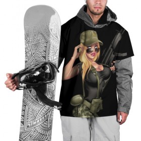 Накидка на куртку 3D с принтом Sexy army girl в городе Новоалтайск, 100% полиэстер |  | army | automatic | beautiful | big | black | blonde | body | camouflage | chest | cool | eyes | girl | holds | perfect | slim | uniform | weapon | автомат | армия | блондинка | большая | глаза | девушка | держит | идеальное | камуфляж | красивая