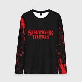 Мужской лонгслив 3D с принтом STRANGER THINGS в городе Новоалтайск, 100% полиэстер | длинные рукава, круглый вырез горловины, полуприлегающий силуэт | 011 | eleven | friends don t lie | netflix | stranger things | демогоргон | нетфликс | одиннадцатая | очень странные дела | сезон 3 | сериалы