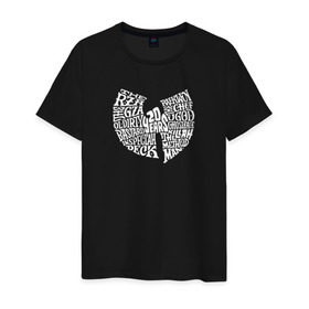 Мужская футболка хлопок с принтом WU TANG CLAN в городе Новоалтайск, 100% хлопок | прямой крой, круглый вырез горловины, длина до линии бедер, слегка спущенное плечо. | logo | music | rap | wu tang | wu tang clan | ву танг | ву танг клан | зарубежная музыка | зарубежные | лого | музыка | реп