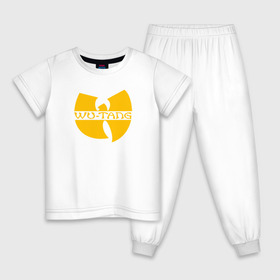 Детская пижама хлопок с принтом WU TANG CLAN в городе Новоалтайск, 100% хлопок |  брюки и футболка прямого кроя, без карманов, на брюках мягкая резинка на поясе и по низу штанин
 | logo | music | rap | wu tang | wu tang clan | ву танг | ву танг клан | зарубежная музыка | зарубежные | лого | музыка | реп
