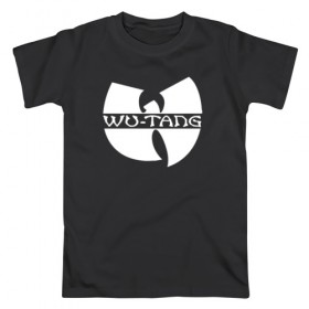 Мужская футболка хлопок с принтом WU TANG CLAN в городе Новоалтайск, 100% хлопок | прямой крой, круглый вырез горловины, длина до линии бедер, слегка спущенное плечо. | logo | music | rap | wu tang | wu tang clan | ву танг | ву танг клан | зарубежная музыка | зарубежные | лого | музыка | реп