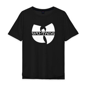 Футболка хлопок Оверсайз с принтом WU TANG CLAN в городе Новоалтайск, 100% хлопок | свободный крой, круглый ворот, “спинка” длиннее передней части | logo | music | rap | wu tang | wu tang clan | ву танг | ву танг клан | зарубежная музыка | зарубежные | лого | музыка | реп