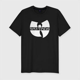 Мужская футболка премиум с принтом WU TANG CLAN в городе Новоалтайск, 92% хлопок, 8% лайкра | приталенный силуэт, круглый вырез ворота, длина до линии бедра, короткий рукав | logo | music | rap | wu tang | wu tang clan | ву танг | ву танг клан | зарубежная музыка | зарубежные | лого | музыка | реп