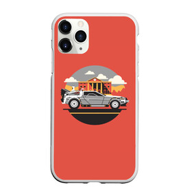 Чехол для iPhone 11 Pro матовый DeLorian: в городе Новоалтайск, Силикон | | back to the future | delorian | делориан. | марти