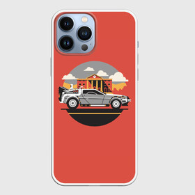 Чехол для iPhone 13 Pro Max с принтом DeLorian в городе Новоалтайск,  |  | back to the future | delorian | делориан. | марти
