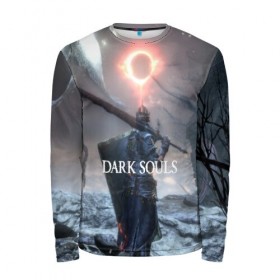 Мужской лонгслив 3D с принтом DARK SOULS в городе Новоалтайск, 100% полиэстер | длинные рукава, круглый вырез горловины, полуприлегающий силуэт | Тематика изображения на принте: art | artwork | crown | dark soul | dark souls iii | death | digital art | embers | fanatsy | fire | flames | game | mask | skeletons | воин | минимализм | рыцарь | тёмные души
