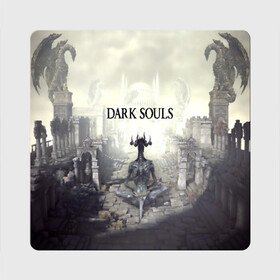 Магнит виниловый Квадрат с принтом DARK SOULS в городе Новоалтайск, полимерный материал с магнитным слоем | размер 9*9 см, закругленные углы | art | artwork | crown | dark soul | dark souls iii | death | digital art | embers | fanatsy | fire | flames | game | mask | skeletons | воин | минимализм | рыцарь | тёмные души
