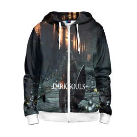 Детская толстовка 3D на молнии с принтом DARK SOULS в городе Новоалтайск, 100% полиэстер |  манжеты и пояс оформлены широкой мягкой резинкой, двухслойный капюшон со шнурком для регулировки, спереди карманы и застежка-молния
 | Тематика изображения на принте: 