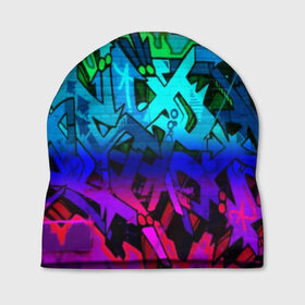 Шапка 3D с принтом graffiti neon в городе Новоалтайск, 100% полиэстер | универсальный размер, печать по всей поверхности изделия | felipe pantone | grafiti | paint | street art | urban | город | граффити | искусство | кирпичи | краски | рисунки | стена | улицы | уличное искусство