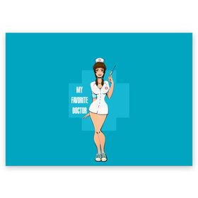 Поздравительная открытка с принтом Sexy nurse в городе Новоалтайск, 100% бумага | плотность бумаги 280 г/м2, матовая, на обратной стороне линовка и место для марки
 | beautiful | brunette | eyes | figure | girl | green | holding | holiday | legs | long | medical | medicine | nurse | perfect | short | straight | worker | брюнетка | глаза | девушка | держит | длинные | зелёные | идеальная | короткий | красивая | медицина