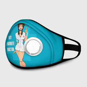 Маска из неопрена с принтом Sexy nurse в городе Новоалтайск, неопрен 100% | Форма огибающая нос. Резинки для ушей с дополнительной резинкой на затылке. Клапан для выдоха для активного дыхания при занятиях спортом. Эластичный материал маски и окантовки для лучшего растяжения и прилегания маски.  | beautiful | brunette | eyes | figure | girl | green | holding | holiday | legs | long | medical | medicine | nurse | perfect | short | straight | worker | брюнетка | глаза | девушка | держит | длинные | зелёные | идеальная | короткий | красивая | медицина