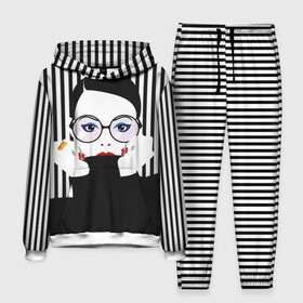 Мужской костюм 3D (с толстовкой) с принтом Fashion girl в городе Новоалтайск,  |  | Тематика изображения на принте: art | beautiful | black | black and white | bright | d | fashion | girl | gold | graphic | pop art | ring | round | woman | young | брюнетка | девушка | женщина | золото | искусство | кольцо | красивая | макияж | маникюр | мода | молодая | очки 