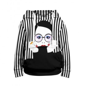 Детская толстовка 3D с принтом Fashion girl в городе Новоалтайск, 100% полиэстер | двухслойный капюшон со шнурком для регулировки, мягкие манжеты на рукавах и по низу толстовки, спереди карман-кенгуру с мягким внутренним слоем | art | beautiful | black | black and white | bright | d | fashion | girl | gold | graphic | pop art | ring | round | woman | young | брюнетка | девушка | женщина | золото | искусство | кольцо | красивая | макияж | маникюр | мода | молодая | очки 