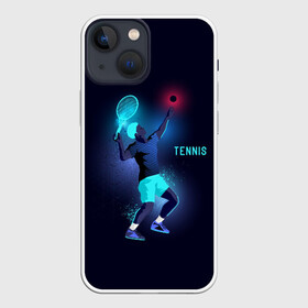 Чехол для iPhone 13 mini с принтом TENNIS NEON в городе Новоалтайск,  |  | neon | sport | tennis | неон | неоновый | спорт | спортсмен | теннис
