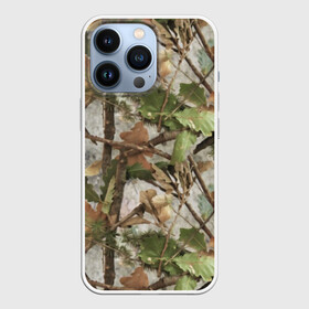 Чехол для iPhone 13 Pro с принтом Камуфляж в городе Новоалтайск,  |  | Тематика изображения на принте: army | autumn | branches | camouflage | disguise | fishing | forest | green | khaki | leaves | nature | oak | photo | армия | ветки | дуб | зеленый | камуфляж | лес | листья | маскировка | осень | охота | природа | рыбалка | фото | хаки