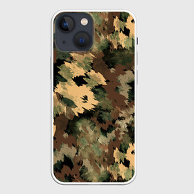 Чехол для iPhone 13 mini с принтом Камуфляж в городе Новоалтайск,  |  | abstraction | army | autumn | brown | camouflage | disguise | fishing | green | khaki | nature | spots | абстракция | армия | зеленый | камуфляж | коричневый | маскировка | осень | охота | природа | пятна | рыбалка | хаки