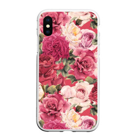 Чехол для iPhone XS Max матовый с принтом Акварель, розы в городе Новоалтайск, Силикон | Область печати: задняя сторона чехла, без боковых панелей | art | bouquet | color | flora | flowers | graphic | illustration | leaves | nature | painting | petals | pink | plants | roses | watercolor | white | акварель | белые | букет | графическая | живопись | иллюстрация | искусство | лепестки | листья | природа