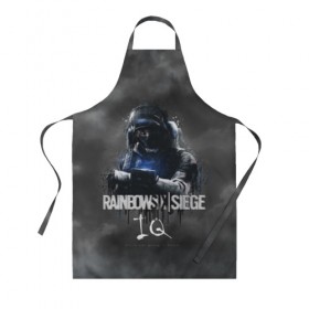 Фартук 3D с принтом IQ : Rainbow Six в городе Новоалтайск, 100% полиэстер | общий размер — 65 х 85 см, ширина нагрудника — 26 см, горловина — 53 см, длина завязок — 54 см, общий обхват в поясе — 173 см. Принт на завязках и на горловине наносится с двух сторон, на основной части фартука — только с внешней стороны | gameplay | mozzie | pvp | r6 | r6s | siege | герой | дым | огонь | осада | пламя | радуга | снайпер | сражения | туман | шутер