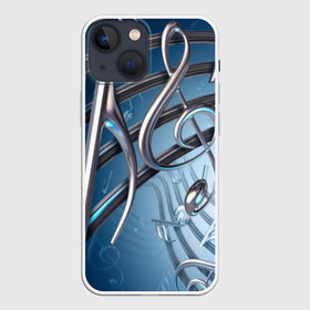 Чехол для iPhone 13 mini с принтом Металлические ноты в городе Новоалтайск,  |  | abstraction | geometry | optic | optical | pattern | visual | абстракция | геометрия | движение | линии | оптический узор | психоделика | текстуры | узор