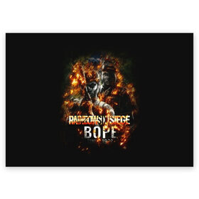 Поздравительная открытка с принтом BOPE : Rainbow Six в городе Новоалтайск, 100% бумага | плотность бумаги 280 г/м2, матовая, на обратной стороне линовка и место для марки
 | Тематика изображения на принте: gameplay | mozzie | pvp | r6 | r6s | siege | герой | дым | огонь | осада | пламя | радуга | снайпер | сражения | туман | шутер