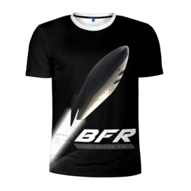 Мужская футболка 3D спортивная с принтом BFR (Big Falcon Rocket) в городе Новоалтайск, 100% полиэстер с улучшенными характеристиками | приталенный силуэт, круглая горловина, широкие плечи, сужается к линии бедра | bfr | big falcon rocket | elon musk | falcon 9 | falcon heavy | spacex | илон маск | космический корабль | космос | ракета